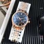 High Quality Patek Philippe Moonphase Two Tone Rose Gold Black Watches 40mm